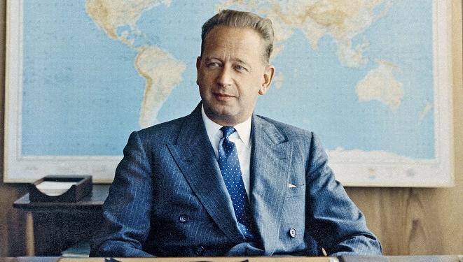 Portrait of former UN Secretary-General Dag Hammarskjold
