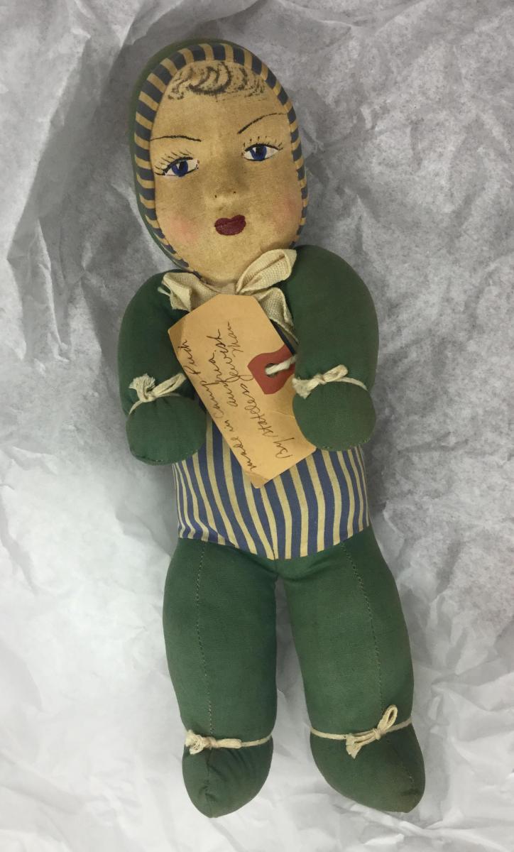 image of doll made by a stateless Jewish man in the Puch DP camp, Salzburg, Austria, YIVO Institute for Jewish Research