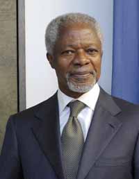Portrait de l'ancien Secrétaire général Kofi Annan, 1997-2006