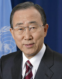 Retrato del exsecretario general Ban Ki-Moon, 2007-2016 