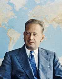 Portrait de l'ancien Secrétaire général Dag Hammarskjöld, 1953-1961