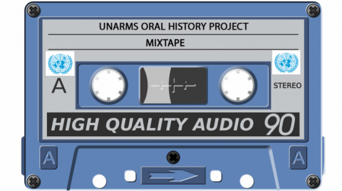 An image of a compact cassette tape used for recording audios from the early 1970s to mid-2000s
