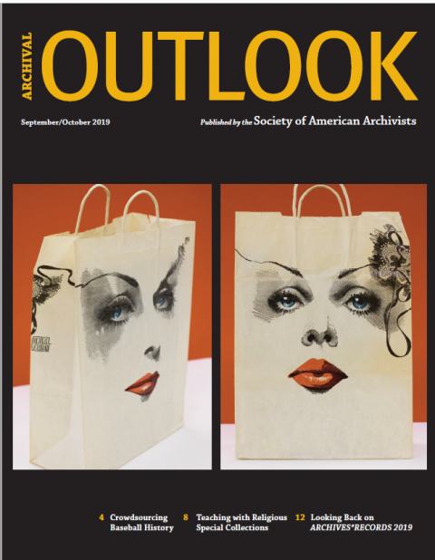 The cover of the Archival Outlook magazine September/October 2019 issue